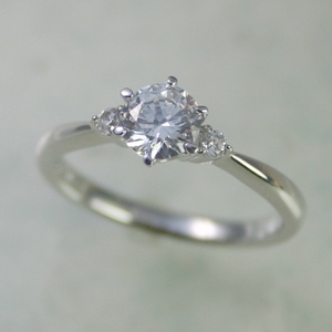 婚約指輪 安い プラチナ ダイヤモンド リング 0.7カラット 鑑定書付 0.70ctup Eカラー SIクラス 3EXカット H&C CGL