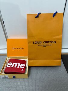 supreme財布二つ折り LOUIS VUITTON箱袋有り ルイヴィトン