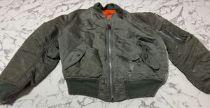 90s★ALPHA INDUSTRIES アルファインダストリーズ　ジャケット フライトジャケット MA-1 ミリタリー USA製 ヴィンテージ　メンズ　Mサイズ