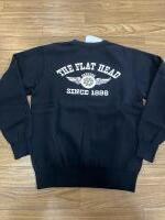 THE FLAT HEAD FN-SWC-101 SWEATSHIRT FLYING WHEEL BLK 44サイズ