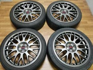 【超希少】18インチ 7.5J +55 PCD100 鍛造 STI 純正OP BBS RG386 S401 BP レガシィ ブレンボ インプレッサ フォレスター BRZ 86 プリウス