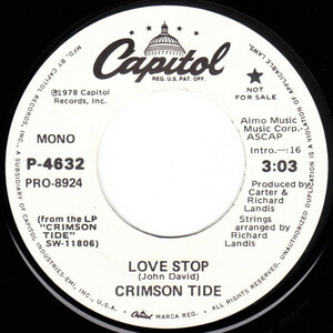 Crimson Tide Love Stop プロモオンリー 45