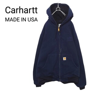 【Carhartt】USA製 企業ロゴ ダック アクティブジャケット A2166