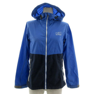 ヘリーハンセン HELLY HANSEN ベンゲル ジャケット HOE11622 フーディー ロゴプリント 配色 ブルー 青 ネイビー 紺 M レディース