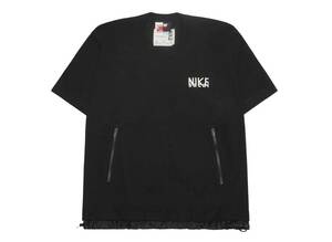 Nike sacai Short Sleeve Top Black 黒 L