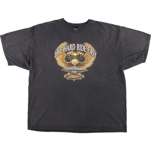 古着 ハーレーダビッドソン Harley-Davidson CAFE LAS VEGAS 鷲柄 イーグル柄 モーターサイクル バイクTシャツ メンズXL /eaa450996