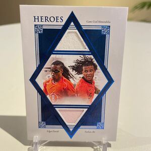 2022futera unique soccer HEROES /15 シリ　Game Used Memorabilia Heroes Patch EDGAR DAVIDS & NATHAN AKE