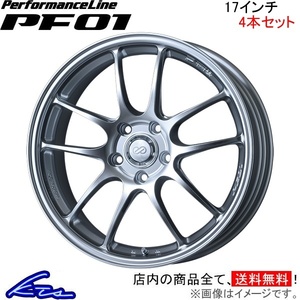 エンケイ パフォーマンスライン PF01 4本セット ホイール スイフトスポーツ【17×6.5J 5-114 INSET48】CBA-ZC33S ENKEI アルミ