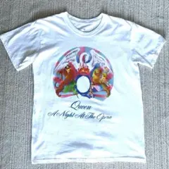 Queen オフィシャル オペラ座の夜 バンドTシャツ 白 Mサイズ