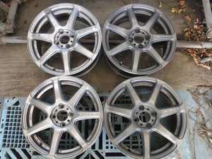 送料無料☆WORK EMOTION T7R ホイール 4本 16×6.5j オフ+48 4穴 PCD 100 16インチ☆33818