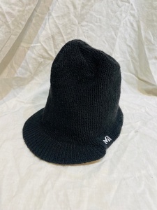 ミレー MILLET BEANIE MINI CAP ミニ キャップ ビーニー ニット キャップ ツバ付き ブラック F アウトドア 登山 トレッキング スノーボード