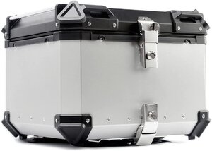 55L カブ ハンターカブ 【シルバー】 クロスカブ 大容量 リアボックス バイク トップケース アルミ ハードケース LB-261 区分100S