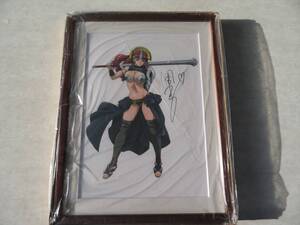 クイーンズブレイド クローデット複製原画 田中敦子直筆サイン 受注生産品