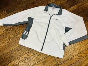 A3135 アディダス adidas◆90年代ビンテージ ブルゾン/ジャンパー/ジャケット メンズO（オー） ホワイト