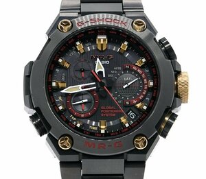 ★美品！CASIO カシオ G-SHOCK ジーショック MR-G MRG-G1000B-1A4JR AKA-ZONAE 赤備え GPSハイブリッド電波ソーラー メンズ★