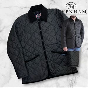 定価5.5万 極美品 LAVENHAM ラベンハム RAYDON キルティングジャケット サイズ36/S相当 ブラック 美シルエット 人気 近年モデル A2953