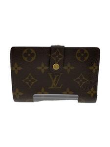 LOUIS VUITTON◆ポルト・モネ・ビエ・ヴィエノワ_モノグラム・キャンバス_BRW/PVC/BRW/レディース