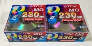 【未開封】TDK MOディスク230MB 10枚(5枚パック２個) 品番MO-R230DX5PA