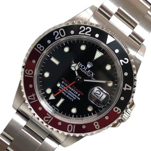 ロレックス ROLEX GMTマスター2　チャックイェーガー50周年モデル　A番 16710 黒文字盤 ステンレス 腕時計 メンズ 中古