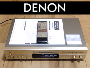 ★01 完動美品 DENON DMD-800 シャンパンゴールド 高級MDデッキ フルサイズ 互換リモコン/取説/新品MD 付き