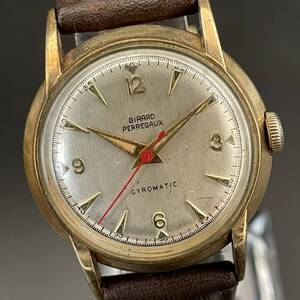 【名品】ジラールペルゴ/Girard Perregaux/ジャイロマティック/10KGF/自動巻/1950’s/メンズ腕時計/アンティーク/ゴールド/紳士