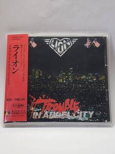 LION／TROUBLE IN ANGEL CITY／ライオン／トラブル・イン・エンジェル・シティ／国内盤(1stプレス)CD／帯・ステッカー付／1989年発表／廃盤