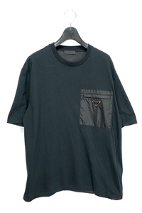 PRADA プラダ Re-Nylon ジャージー 半袖 Tシャツ ブラック Lサイズ