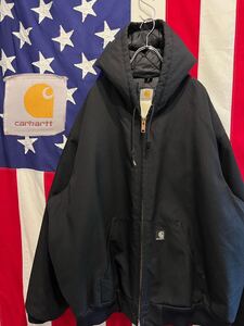 ★Carhartt★カーハート★J133 BLK★Extremes Active Jacket★アクティブジャケット★フード★中綿★ナイロン★ブラック★黒★2XLサイズ★