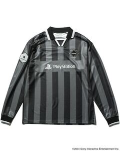 新品未使用 送料無料 F.C.Real Bristol L/S OVERSIZED GAME SHIRT COLOR BLACK fcrb ソフ ブリストル Sサイズ Playstation SONY ソニー