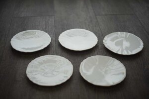 □△GIVENCHY ジバンシィ 洋食器 5枚セット お皿 深皿 サラダボール スープ パン皿 ケーキ皿 取り皿 青 ブルー 白 ホワイト ゴールド