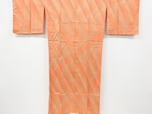 ys7244462; 未使用品　小花模様単衣長襦袢（刺繍衿付き）【着】