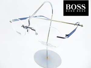 ■BOSS BY HUGO BOSS（ヒューゴボス）チタン製テンプル・リムレスメガネフレーム【新品】