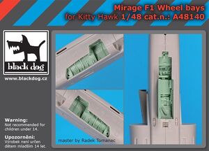 ブラックドッグ A48140 1/48 ミラージュ F1 ホイールベイス （キティホーク用）