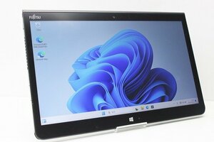 1円スタート タブレットPC Windows11 富士通 Arrows Tab Q736 Core i5 6300U SSD128GB メモリ4GB 13.3インチ カメラ タッチパネル