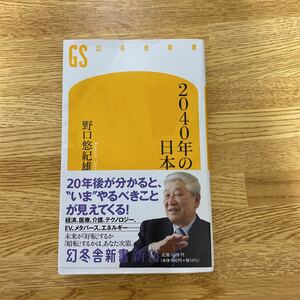 野口悠紀雄　2040年の日本