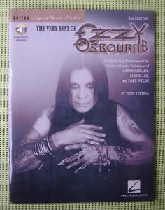 オジー・オズボーン　The very best of OZZY OSBOURNE signature Licks 音源アクセス権 TAB譜付ギタースコア+教則本 ♪良好♪ 送料185円 