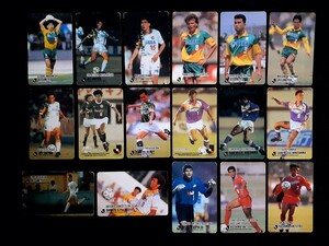 希少!!★Ｊリーグチップス★☆サッカーカード☆17枚セット!! 1992～1993年!! フランタ 柱谷 片野坂 シジマール トニーニョ他【送料無料♪】