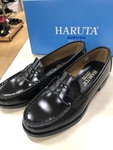 HARUTA ハルタ 4514 ブラック　23センチ　新品　ローファー 学生靴　通学靴　コインローファー