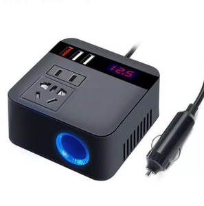 インバーター◇車載用 乗用車など◇12Vシガーソケット◇USB 5v急速充電＆ AC110V コンセント 変換