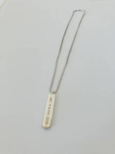 VINTAGE TIFFANY&Co ティファニー1837 bar necklace ネックレス　シルバー