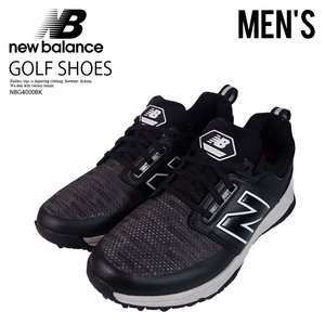 ■新品■NEW BALANCE/ニューバランス NBG4000 GOLF SHOES ゴルフシューズ■メンズ スパイクレス■26.5cm■ブラック■NBG4000BK