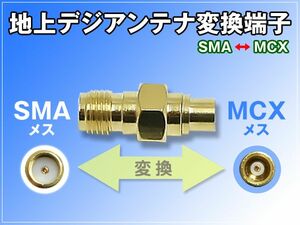 地上デジタルアンテナ SMA端子 メス MCX端子 メス 変換端子 1個