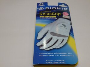 在庫処分品　BIONIC　stablegip　右手　グローブ　（レディス　左利き用）　18ｃｍ　ホワイト/グレー