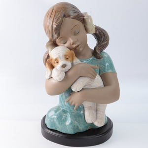 ◆◇LLADRO リヤドロ グレスシリーズ 2355 「とっても好きよ」35cm フィギュリン 陶器人形 置物◇◆