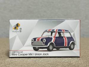 tiny微影 ミニカー ミニクーパー 英国 国旗 青 イギリス UK 1/50