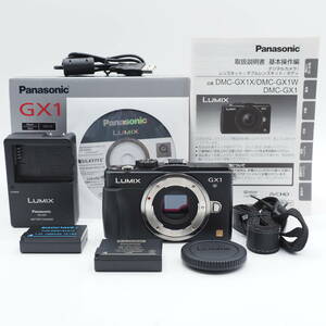 ★ショット数4,774回・元箱付き極上品★ Panasonic パナソニック ミラーレス ルミックス GX1 ボディ エスプリブラック DMC-GX1-K #2374