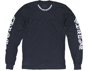 CHROME HEARTS LONG SLEEVE T-SHIRT LOGO クロムハーツ　長袖Tシャツ　ロゴ　ブラック