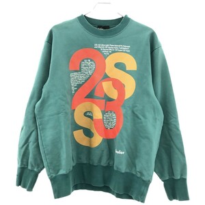 kolor カラー 23SS Logo Cotton Sweat プリントプルオーバースウェットトレーナー ブルー 1 23SCM-T09205 ITFPEFWXDSWG