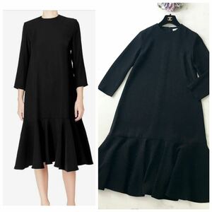 近年美品　YOKOCHAN ヨーコチャン　裾フレア　ドレス　ワンピース　ブラック　送料無料　クリーニング済