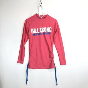 ビラボン 長袖ラッシュガード レディースMサイズ ピンク AB013-852 Billabong